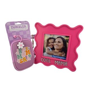 Mothers Day Gift Bundle In My Mom Era Tumbler Accessory Set Cool Mama Frame